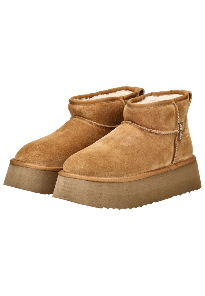 Steve Madden Stiefelette Veloursleder Tan Warmfutter