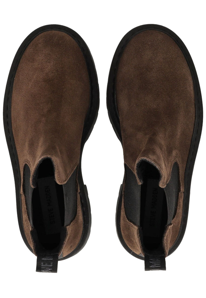 Steve Madden Stiefelette Veloursleder/Textil Dunkelbraun