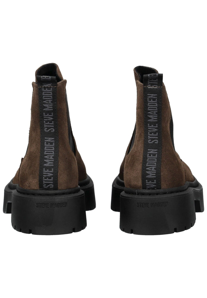 Steve Madden Stiefelette Veloursleder/Textil Dunkelbraun