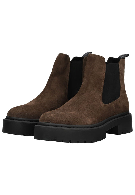 Steve Madden Stiefelette Veloursleder/Textil Dunkelbraun
