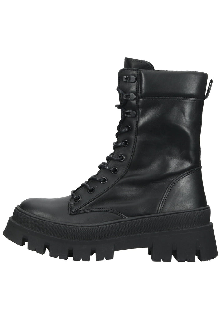 Stiefeletten Steve Madden Stiefelette Leder Schwarz Warmfutter