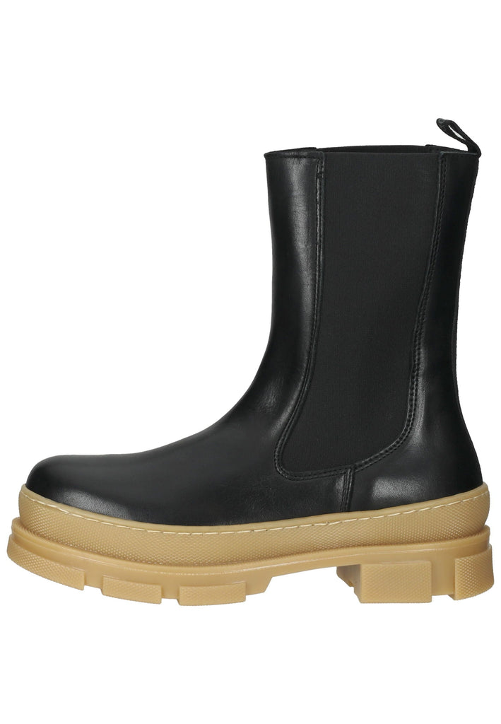 Stiefeletten Steve Madden Stiefelette Leder/Textil Schwarz/Beige