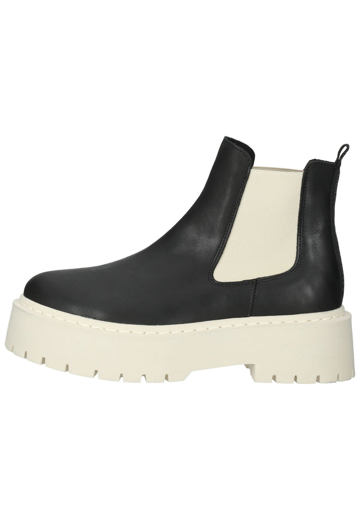Stiefeletten Steve Madden Stiefelette Leder/Textil Schwarz/Beige
