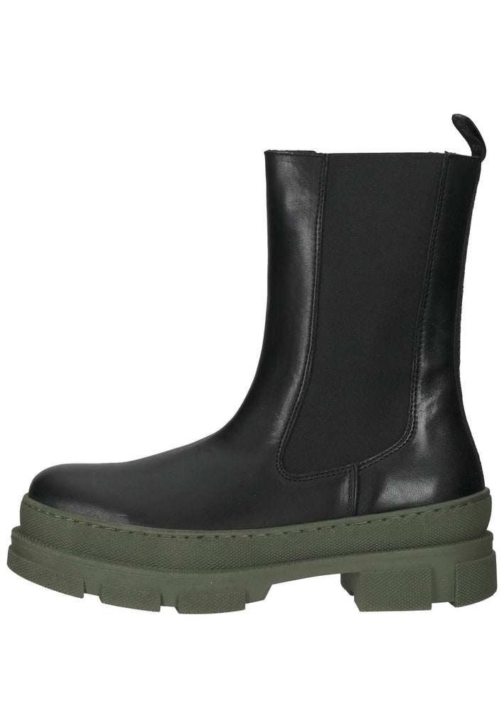 Stiefeletten Steve Madden Stiefelette Leder/Textil Schwarz/Grün