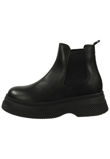 Stiefeletten Steve Madden Stiefelette Leder/Textil Schwarz/Schwarz