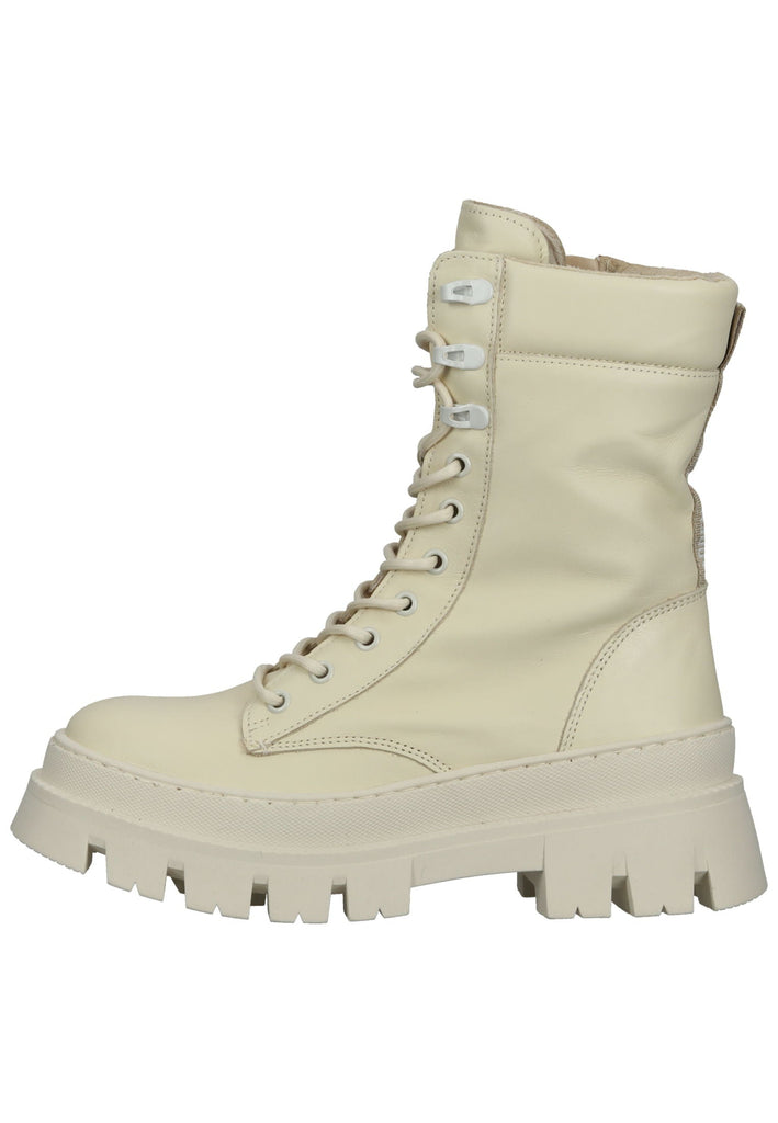 Stiefeletten Steve Madden Stiefelette Leder Weiß Warmfutter