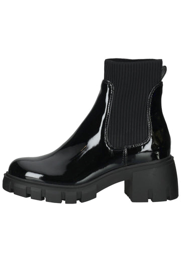 Stiefeletten Steve Madden Stiefelette Lederimitat/Textil Schwarz Lack