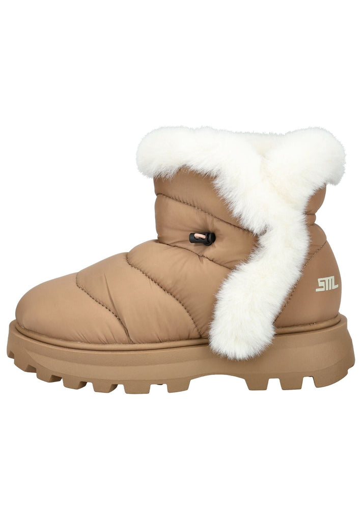 Stiefeletten Steve Madden Stiefelette Textil Tan Warmfutter
