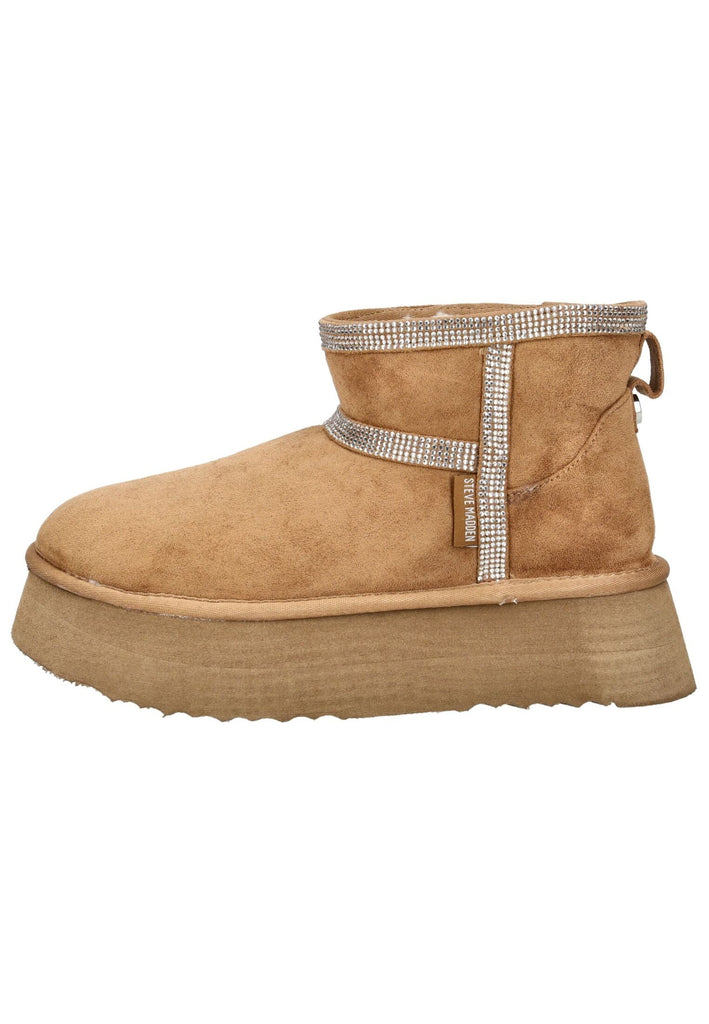 Stiefeletten Steve Madden Stiefelette Veloursleder Tan Warmfutter