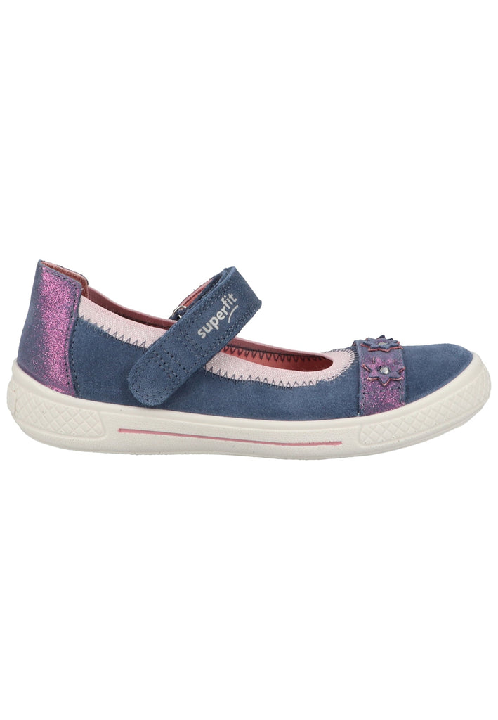 Superfit Ballerinas Veloursleder Blau