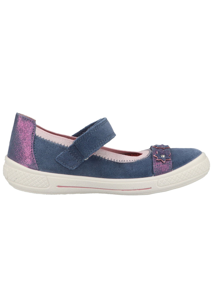 Superfit Ballerinas Veloursleder Blau