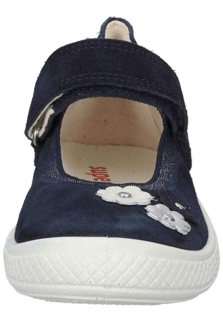 Superfit Ballerinas Veloursleder Blau/Weiß