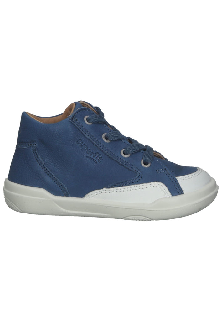 Superfit Halbschuhe Nappaleder Blau/Weiß