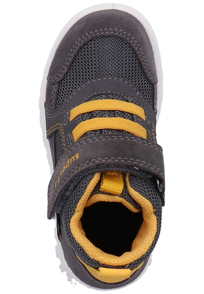 Superfit Halbschuhe Veloursleder Grau/Gelb