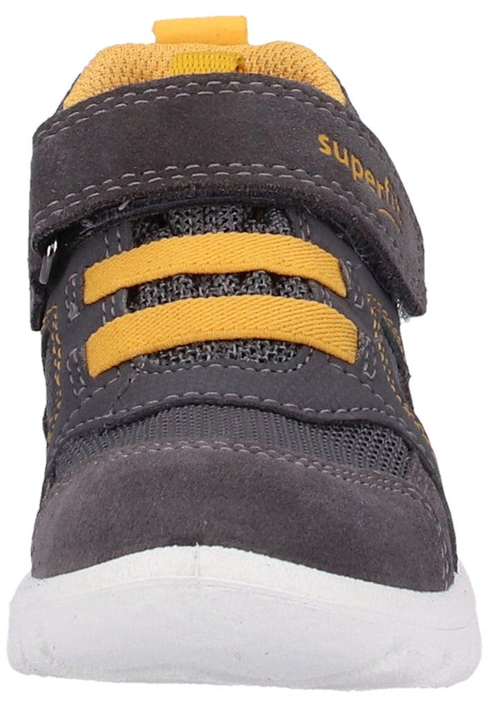 Superfit Halbschuhe Veloursleder Grau/Gelb
