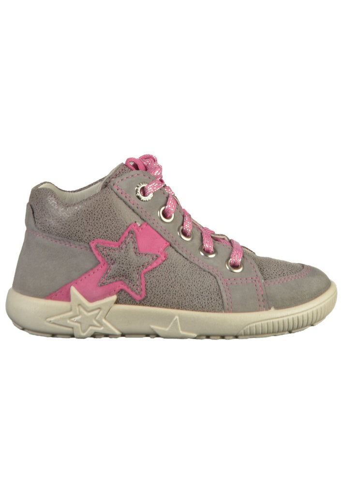 Superfit Halbschuhe Veloursleder Grau/Pink