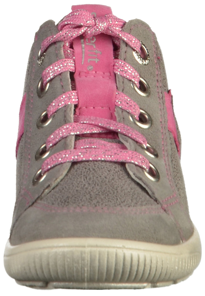 Superfit Halbschuhe Veloursleder Grau/Pink