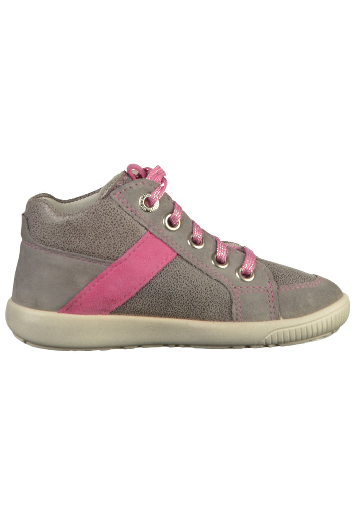 Superfit Halbschuhe Veloursleder Grau/Pink