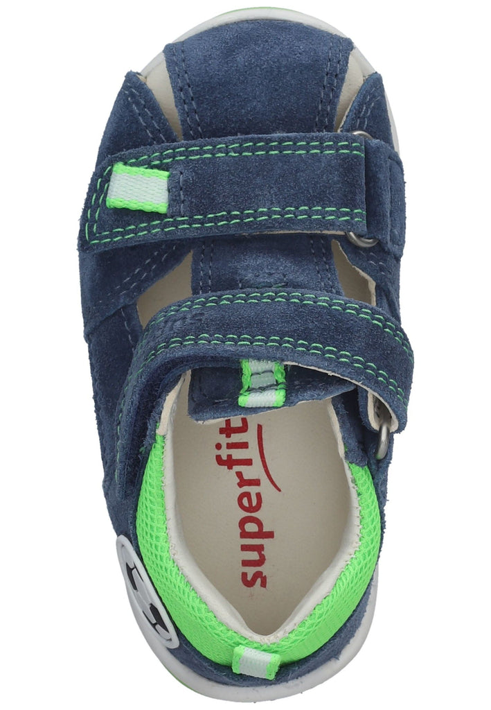 Superfit Halbschuhe Veloursleder/Textil Blau/Grün