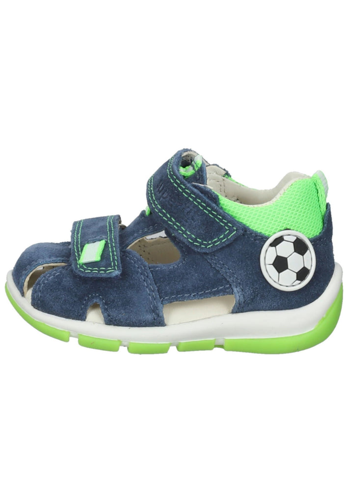 Superfit Halbschuhe Veloursleder/Textil Blau/Grün