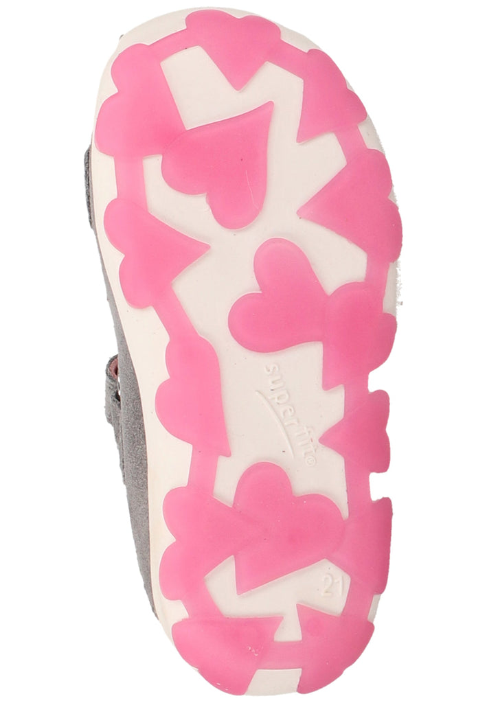 Superfit Halbschuhe Veloursleder/Textil Grau