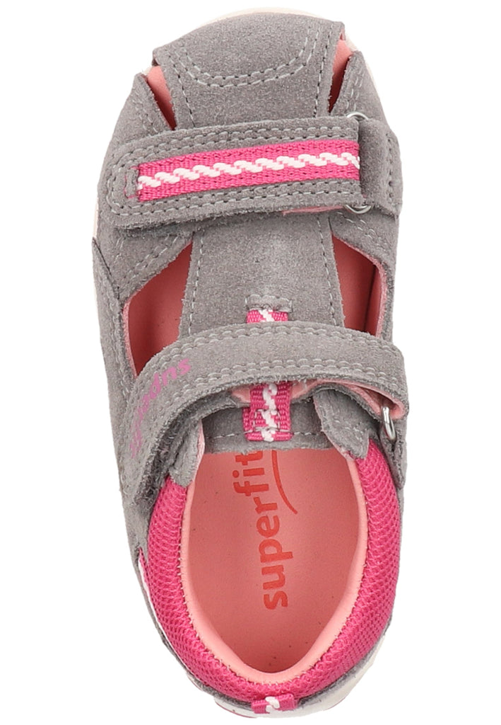 Superfit Halbschuhe Veloursleder/Textil Grau