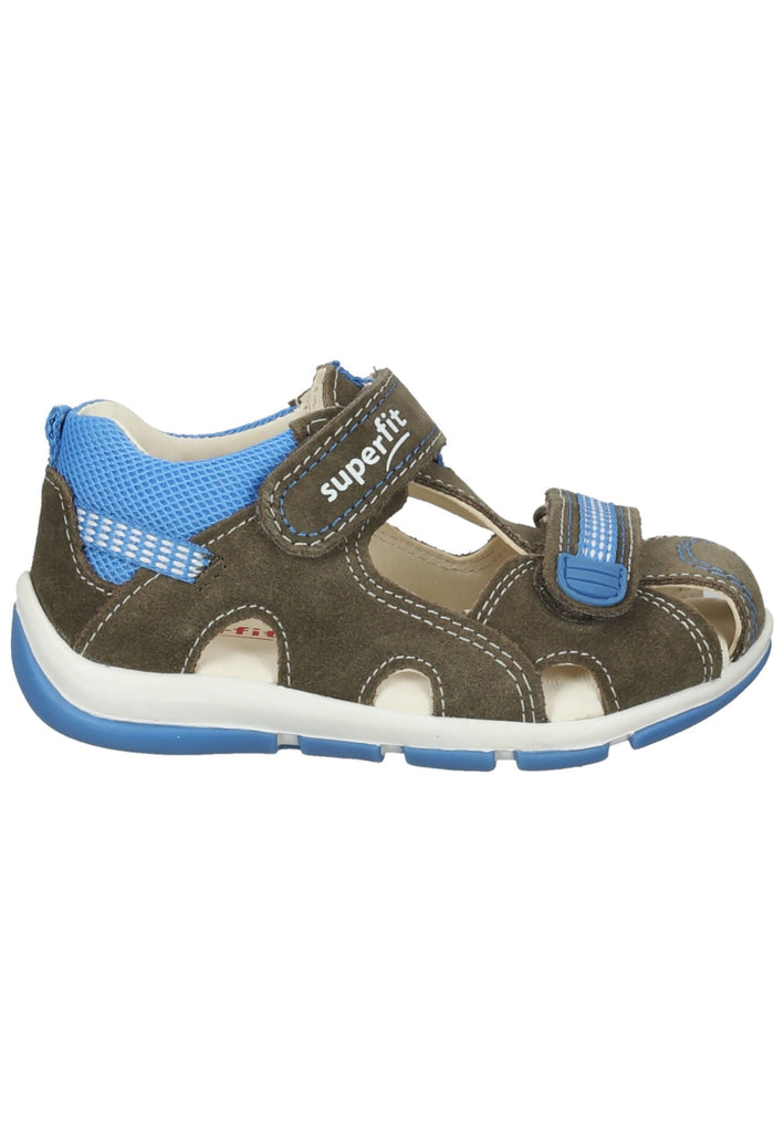 Superfit Halbschuhe Veloursleder/Textil Grün/Blau