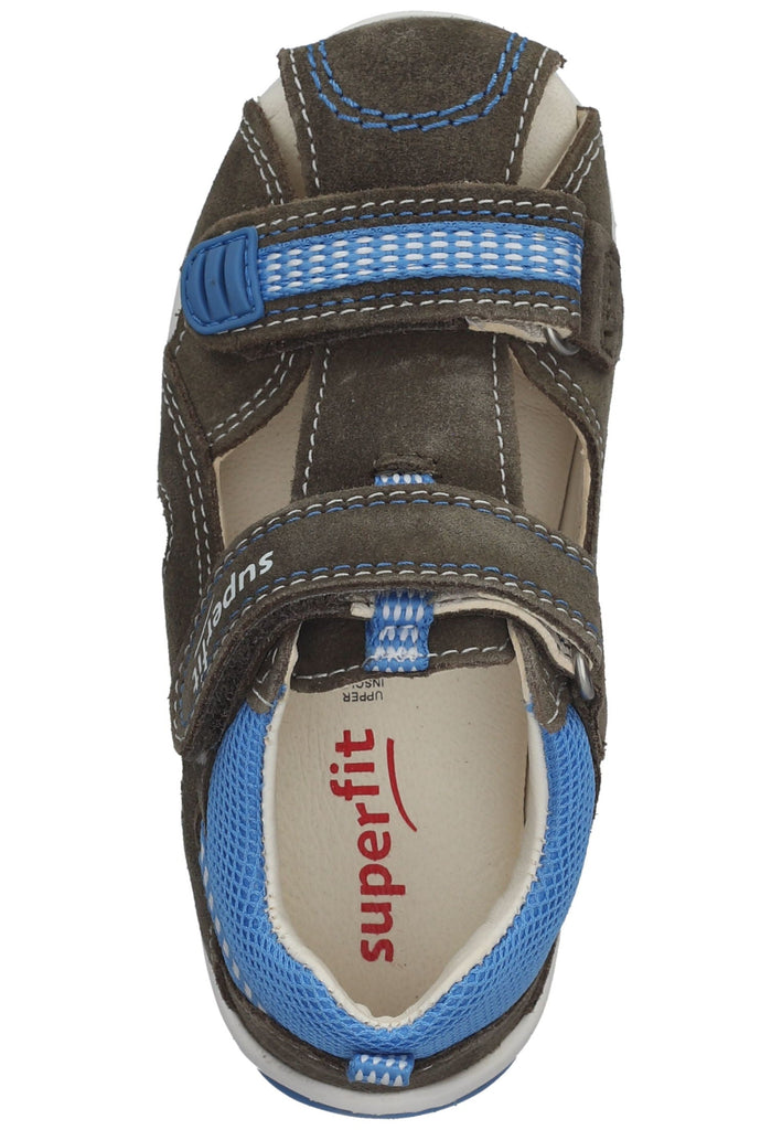 Superfit Halbschuhe Veloursleder/Textil Grün/Blau