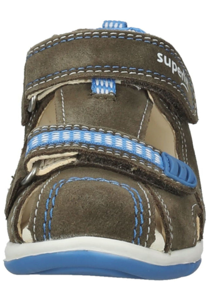 Superfit Halbschuhe Veloursleder/Textil Grün/Blau
