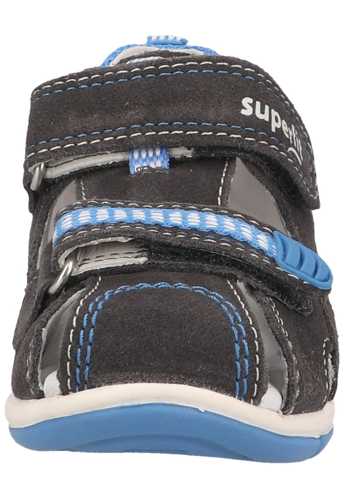 Superfit Halbschuhe Veloursleder/Textil Hellgrau