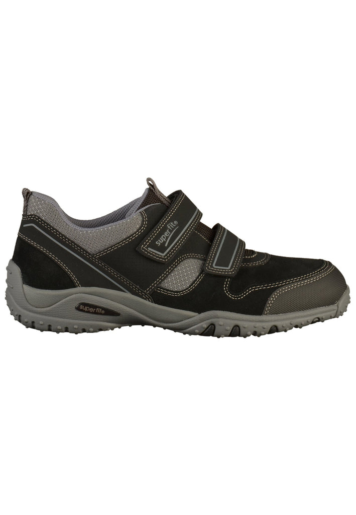 Superfit Halbschuhe Veloursleder/Textil Schwarz/Grau