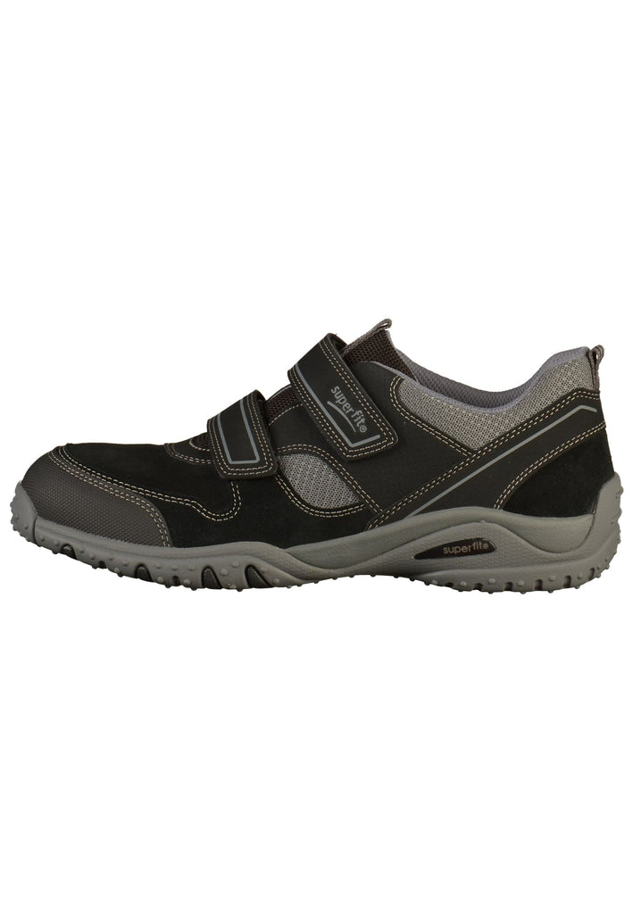 Superfit Halbschuhe Veloursleder/Textil Schwarz/Grau