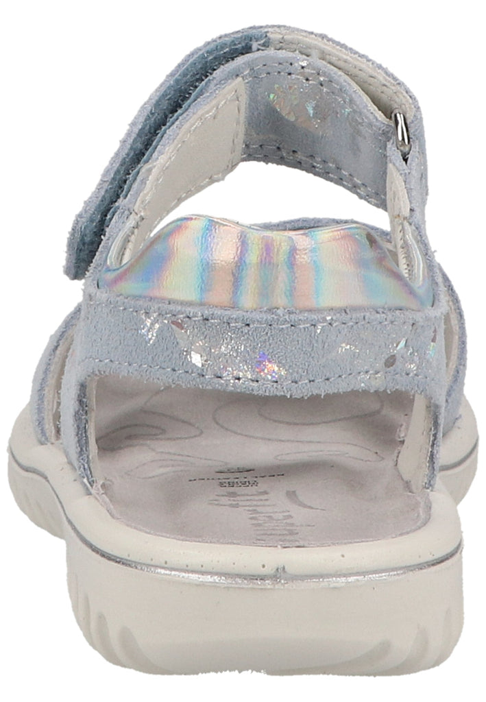 Superfit Sandalen Leder Hellblau/Silber