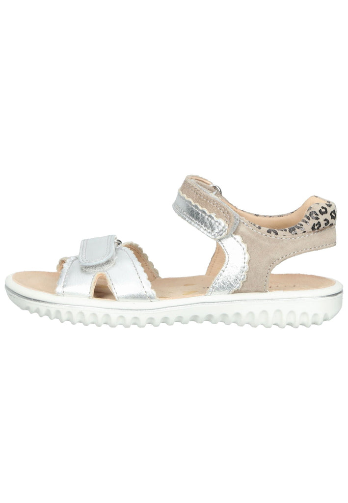 Superfit Sandalen Leder Silber/Beige