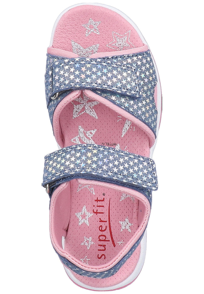 Superfit Sandalen Leder/Textil Blau