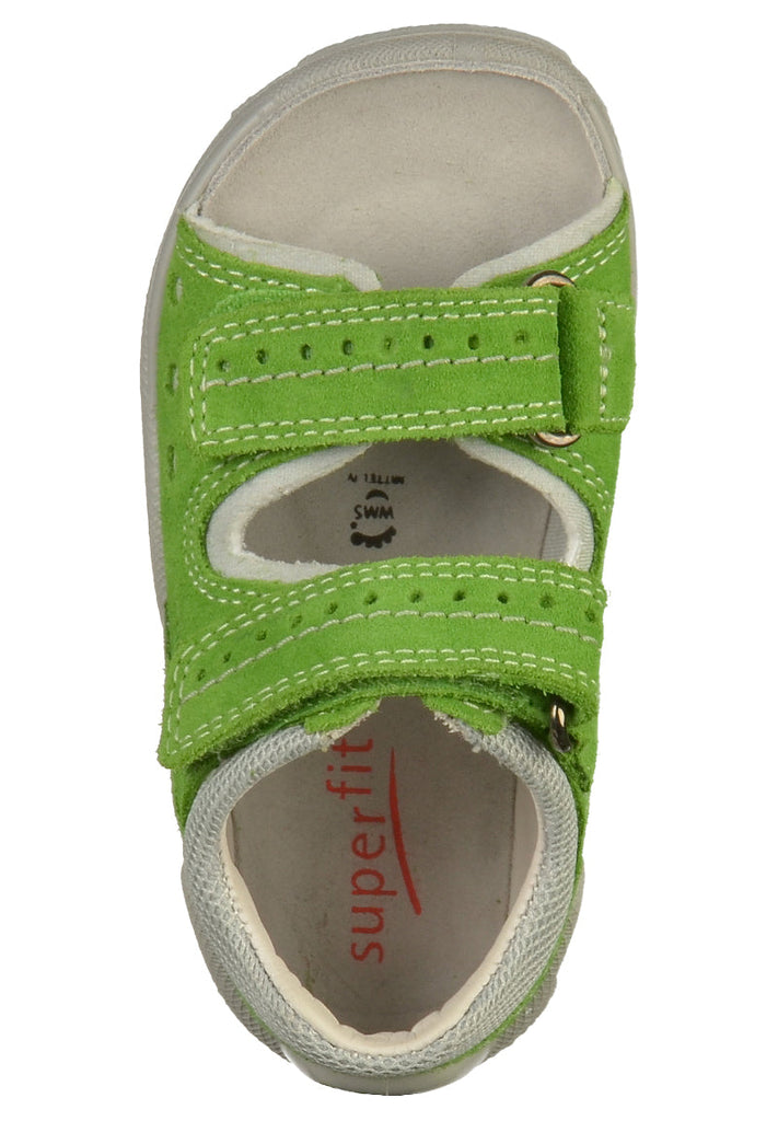 Superfit Sandalen Leder/Textil Grün