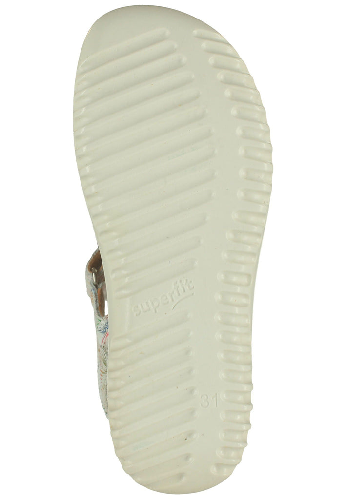 Superfit Sandalen Leder Weiß Kombi