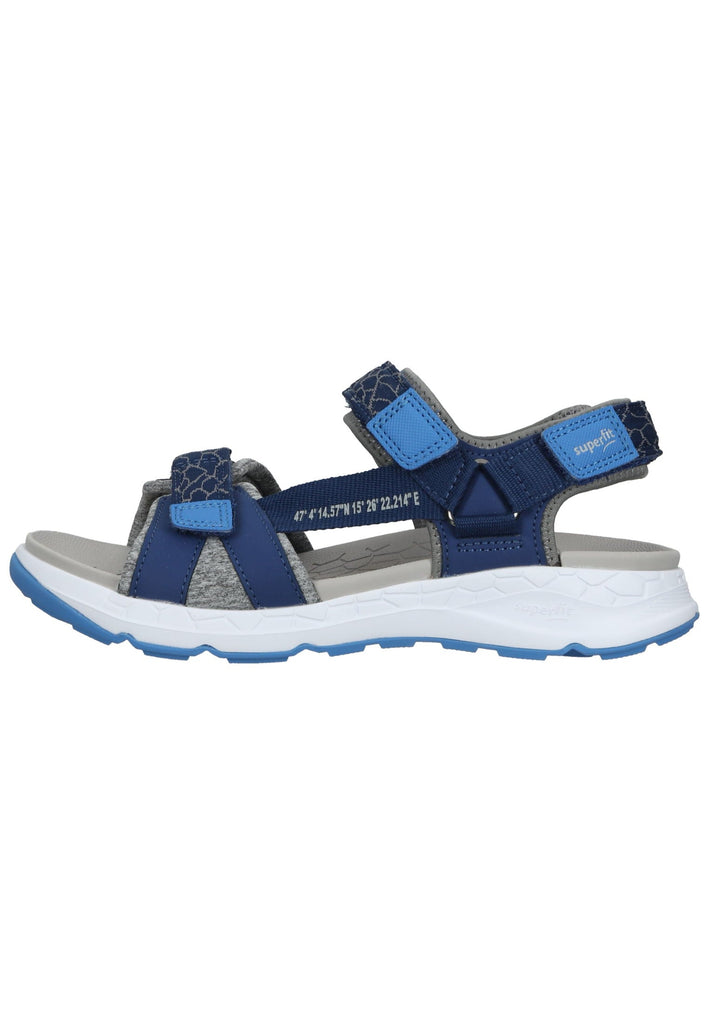 Superfit Sandalen Lederimitat/Textil Blau