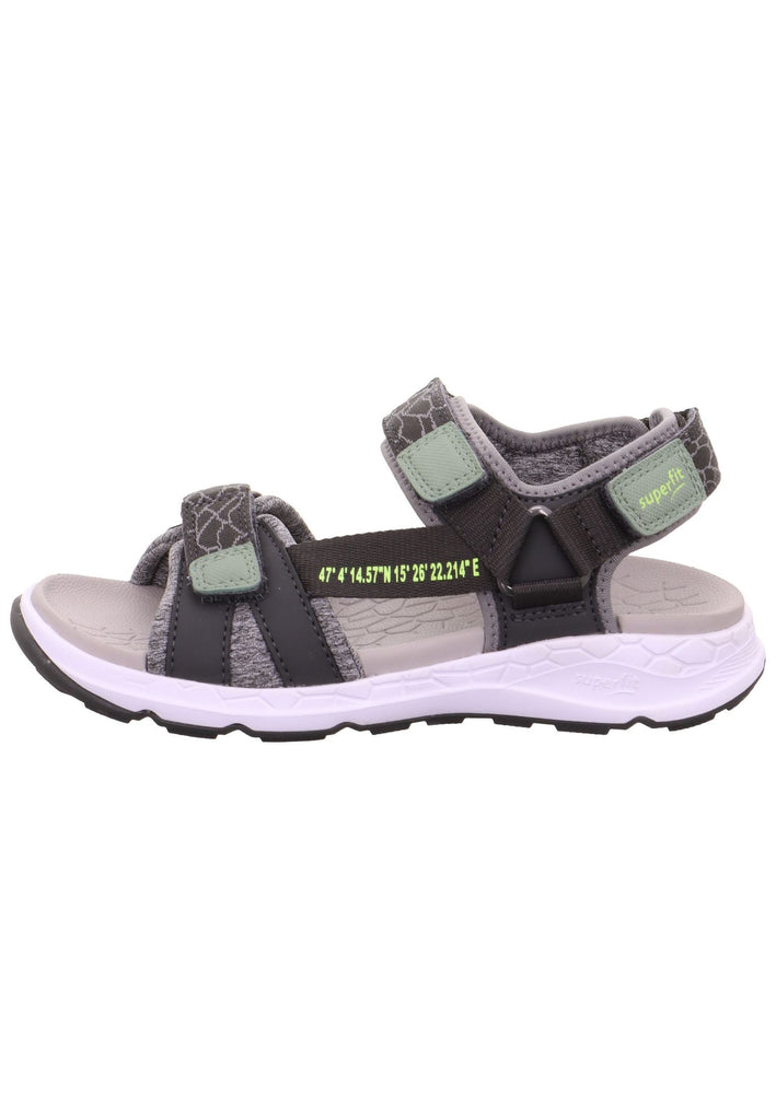 Superfit Sandalen Lederimitat/Textil Grau