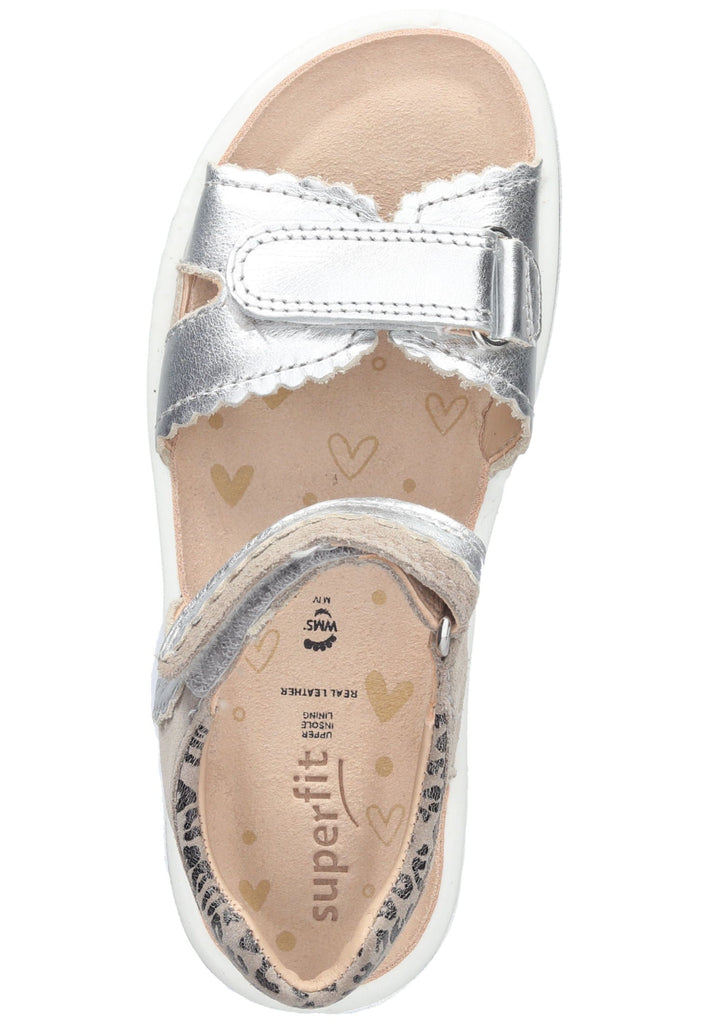 Sandalen Superfit Sandalen Leder Silber/Beige