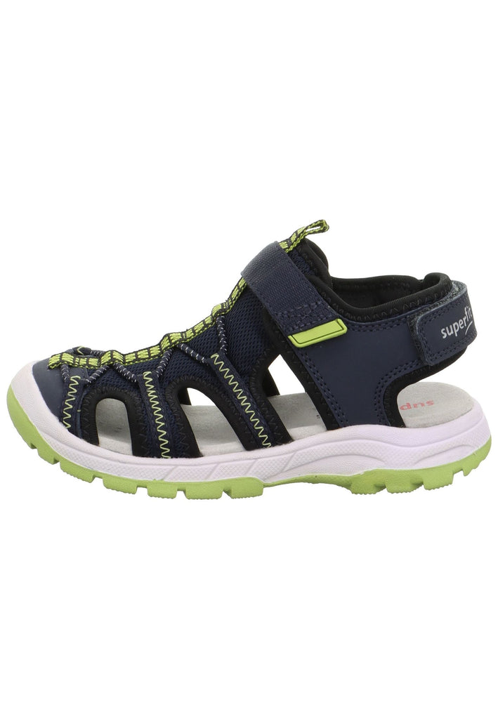 Sandalen Superfit Sandalen Lederimitat/Textil Blau/Grün
