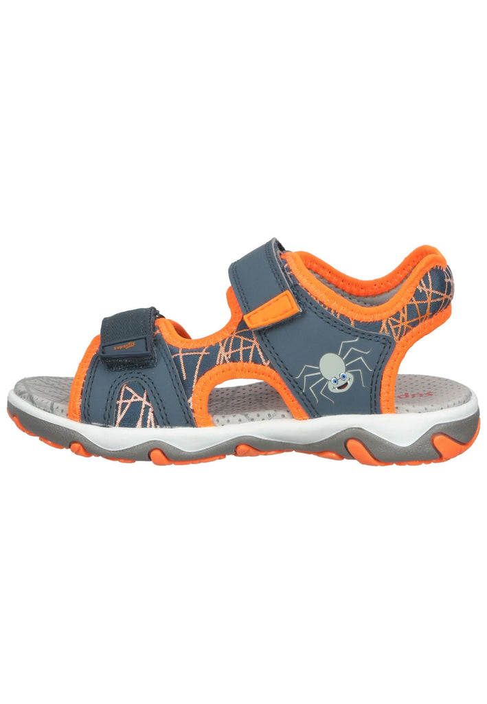 Sandalen Superfit Sandalen Lederimitat/Textil Blau/Orange