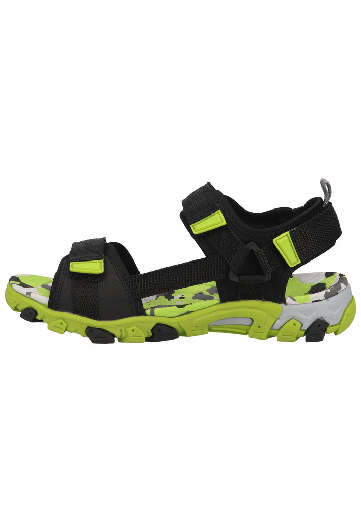 Sandalen Superfit Sandalen Lederimitat/Textil Schwarz/Grün