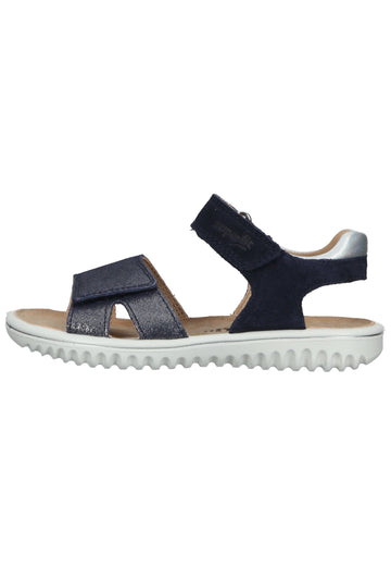 Sandalen Superfit Sandalen Veloursleder Blau