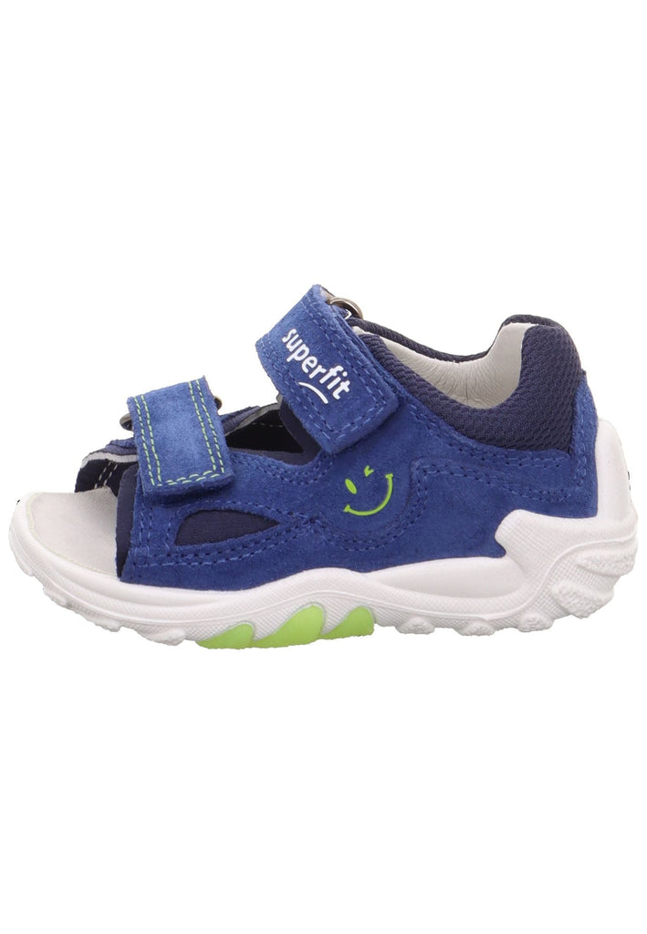 Sandalen Superfit Sandalen Veloursleder Blau/Grün