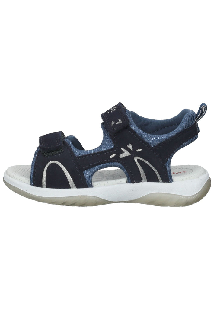 Sandalen Superfit Sandalen Veloursleder/Textil Blau
