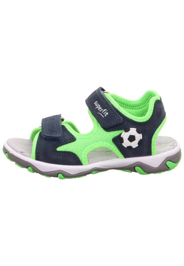 Sandalen Superfit Sandalen Veloursleder/Textil Blau/Grün