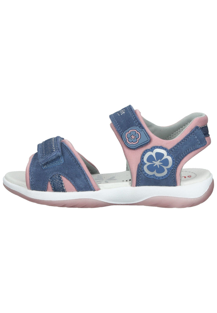 Sandalen Superfit Sandalen Veloursleder/Textil Blau/Pink
