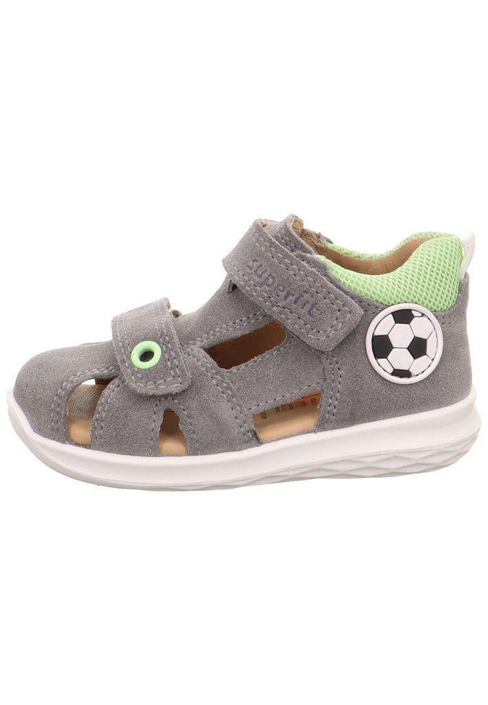 Sandalen Superfit Sandalen Veloursleder/Textil Hellgrau