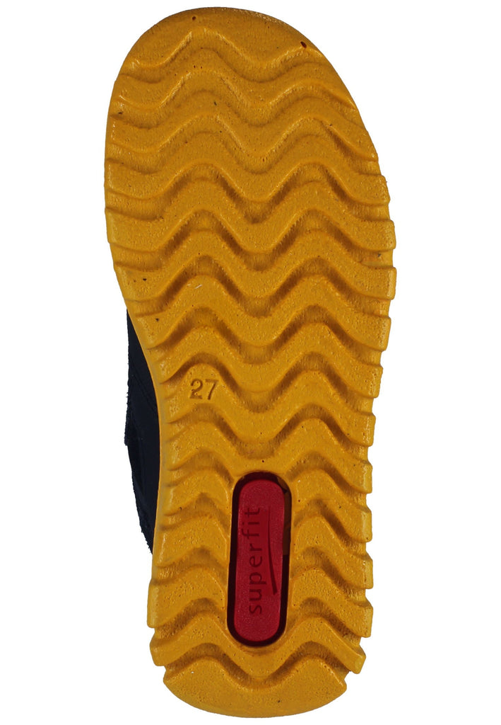 Superfit Sneaker Lederimitat/Textil Blau/Gelb